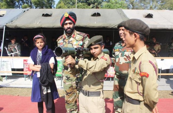 Assam Rifles holds lecture cum weapon display programme Assam Rifles holds lecture cum weapon display programme